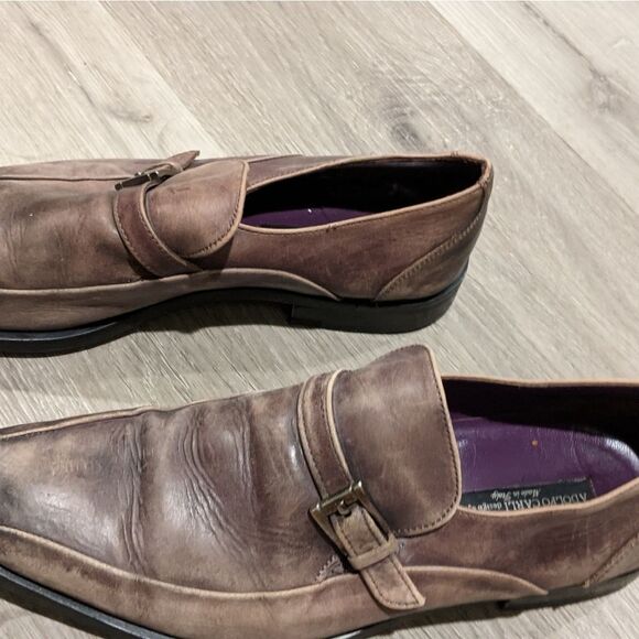 Adolfo Carli Leather Loafers Sz. 8 Made in Italy - Picture 2 of 4